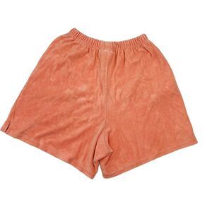 Savannah Vintage Terry Cloth Shorts Pockets Cotton Blend Elastic Pull On‎ Size L